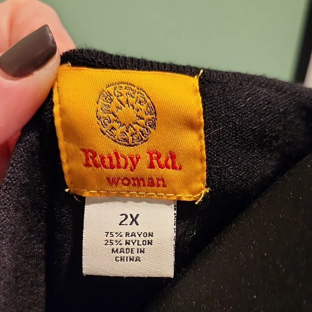 Ruby Rd. Black Sweater - Picture 2 of 4